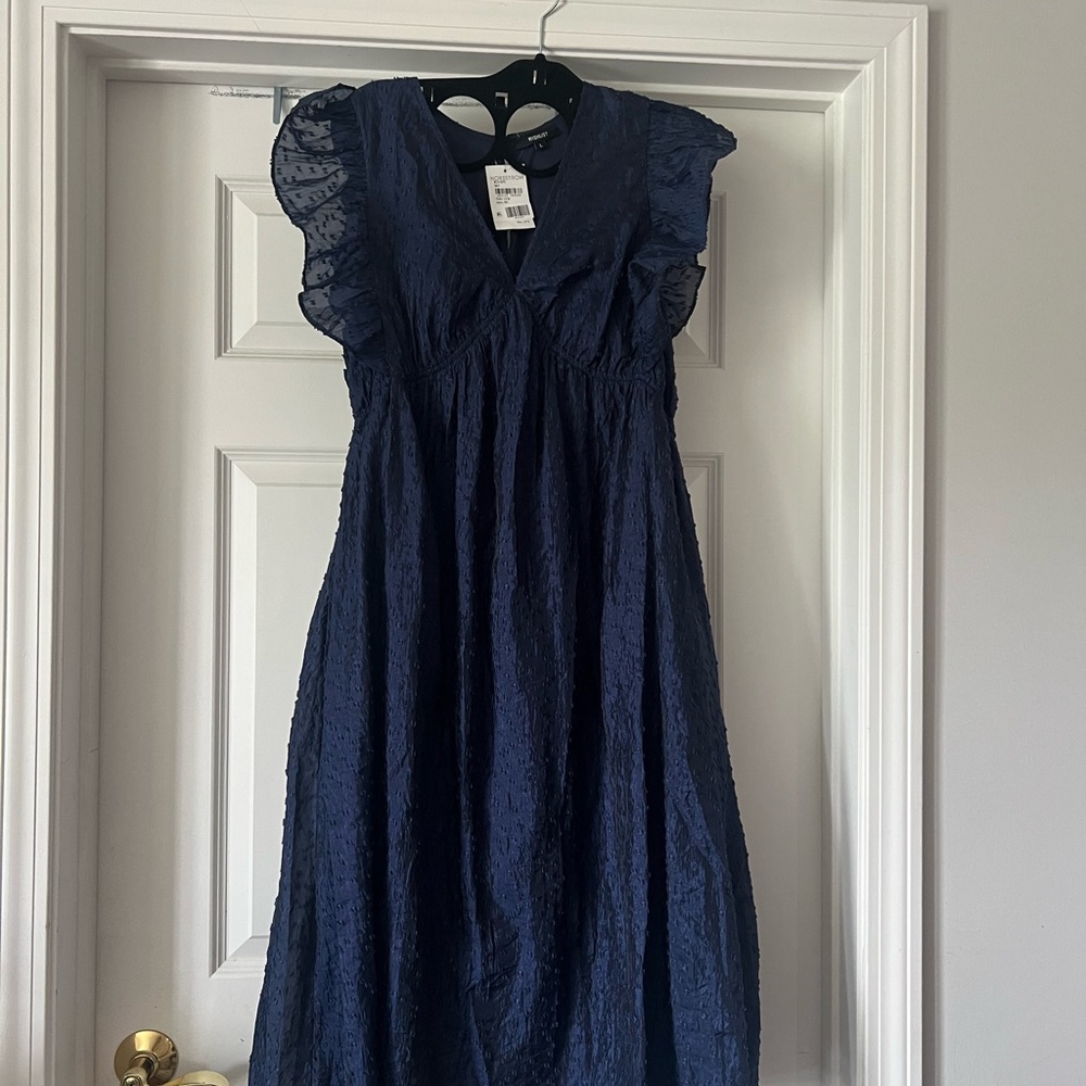 Nordstrom Navy Blue babydoll dress